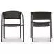 Zola Dark Brown Outdoor Dining Chair Set of 2