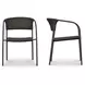 Zola Dark Brown Outdoor Dining Chair Set of 2