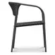 Zola Dark Brown Outdoor Dining Chair Set of 2