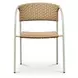 Zola Natural Outdoor Dining Chair Set of 2