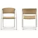 Zola Natural Outdoor Dining Chair Set of 2