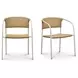 Zola Natural Outdoor Dining Chair Set of 2