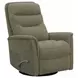 Dualis Snazzy Olive Manual Swivel Glider Recliner