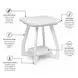 Bay Harbor Distressed White Rectangular End Table