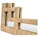 Geneva Greek Key Brown Rectangular Wall Mirror