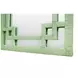 Geneva Greek Key Sage Green Rectangular Wall Mirror