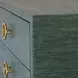 Getty Green Dyed Grasscloth 3 Drawer Soft Close Accent Chest