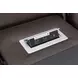 Maveric Bette Coffee 91" Zero Gravity Triple Power Reclining Sofa with Drop Down Table and USB Charging