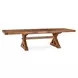 Grassroots Warm Earth Tone Extendable 100" Dining Table