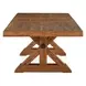 Grassroots Warm Earth Tone Extendable 100" Dining Table