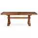 Grassroots Warm Earth Tone Extendable 88" Dining Table