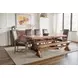 Grassroots Warm Earth Tone Extendable 88" Dining Table