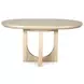 Valencia Gray Birch 60" Extendable Oval Dining Table
