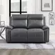 Gaston Gray Manual Reclining 65" Loveseat