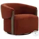 Fendrick Island Rust Swivel Accent Chair