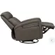Gilbert Lynn Smokey Gray Swivel Glider Power Recliner with Power Headrest And Lumbar