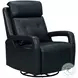 Gilbert Traci Midnight Blue Swivel Glider Power Recliner with Power Headrest And Lumbar