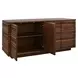 Giovanni Matte Walnut Soft Close 4 Door Buffet