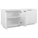 Giovanni Matte White Lacquer 4 Door Buffet