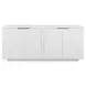 Giovanni Matte White Lacquer 4 Door Buffet
