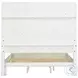 Luciana Semi Transparent Creamy White California King Upholstered Panel Bed