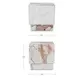 Layla Breccia Square Marble Top Side Table