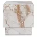 Layla Breccia Square Marble Top Side Table