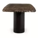 Daphne Dark Emperador Rectangular Marble Top Dining Room Set