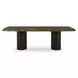 Daphne Dark Emperador Rectangular Marble Top Dining Room Set