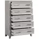 Fiona Mist Gray Upholstered Storage Panel Bedroom Set