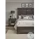 Hickory Creek Brown Velvet King Panel Bed