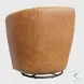 Sienna Vintage Caramel Leather Swivel Club Chair