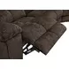 Bronco Plush Umber 6 Piece Modular Reclining Sectional with Console and USB Charging