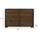 Timberlyn Espresso 8 Drawer Dresser