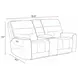 Lawmere Sydney Brunette 76" Zero Gravity Power Reclining Loveseat with Console and USB Charging