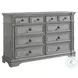 Brookstone Aged Grey Panel Bedroom Set