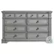 Brookstone Aged Grey Panel Bedroom Set