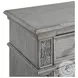 Brookstone Aged Grey 3 Drawer Nightstand