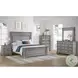 Brookstone Aged Grey King Panel Bed