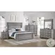 Brookstone Aged Grey King Panel Bed