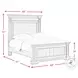 Brookstone Aged Grey Queen Panel Bed