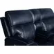 Glenwood Rainer Ocean Leather 78" Lay Flat Power Reclining Console Loveseat with Power Lumbar and USB Charging