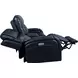 Glenwood Rainer Ocean Leather 78" Lay Flat Power Reclining Console Loveseat with Power Lumbar and USB Charging
