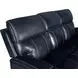 Glenwood Rainer Ocean Leather 88" Lay Flat Power Reclining Sofa with Power Lumbar and USB Charging