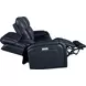Glenwood Rainer Ocean Leather 88" Lay Flat Power Reclining Sofa with Power Lumbar and USB Charging