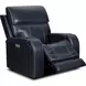 Glenwood Rainer Ocean Leather Lay Flat Power Recliner with Power Lumbar and USB Charging