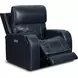 Glenwood Rainer Ocean Leather Lay Flat Power Recliner with Power Lumbar and USB Charging
