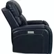 Glenwood Rainer Ocean Leather Lay Flat Power Recliner with Power Lumbar and USB Charging
