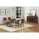 Thorin Brown 90" Extendable Rectangular Dining Table