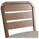 Thorin Light Gray Upholstered Ladder Back Counter Height Chair Set of 2